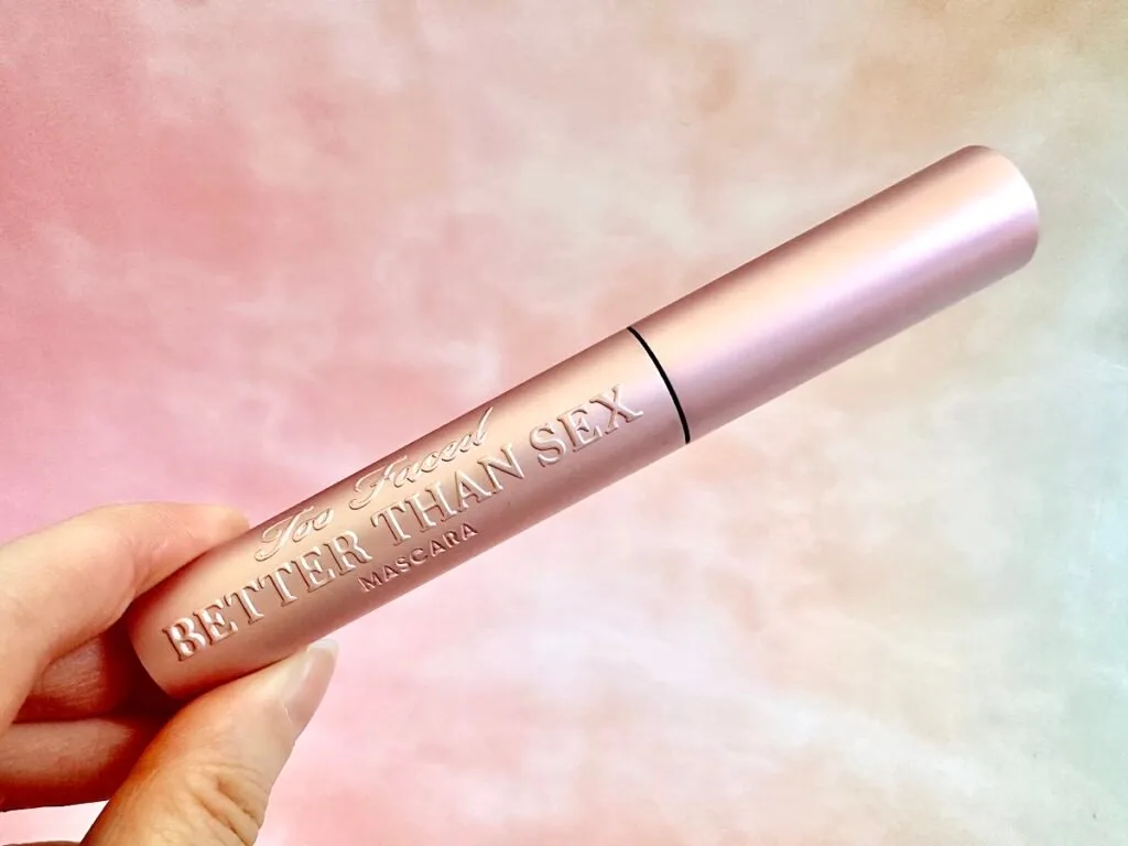 Too Faced Better Than Sex Mascara handheld.