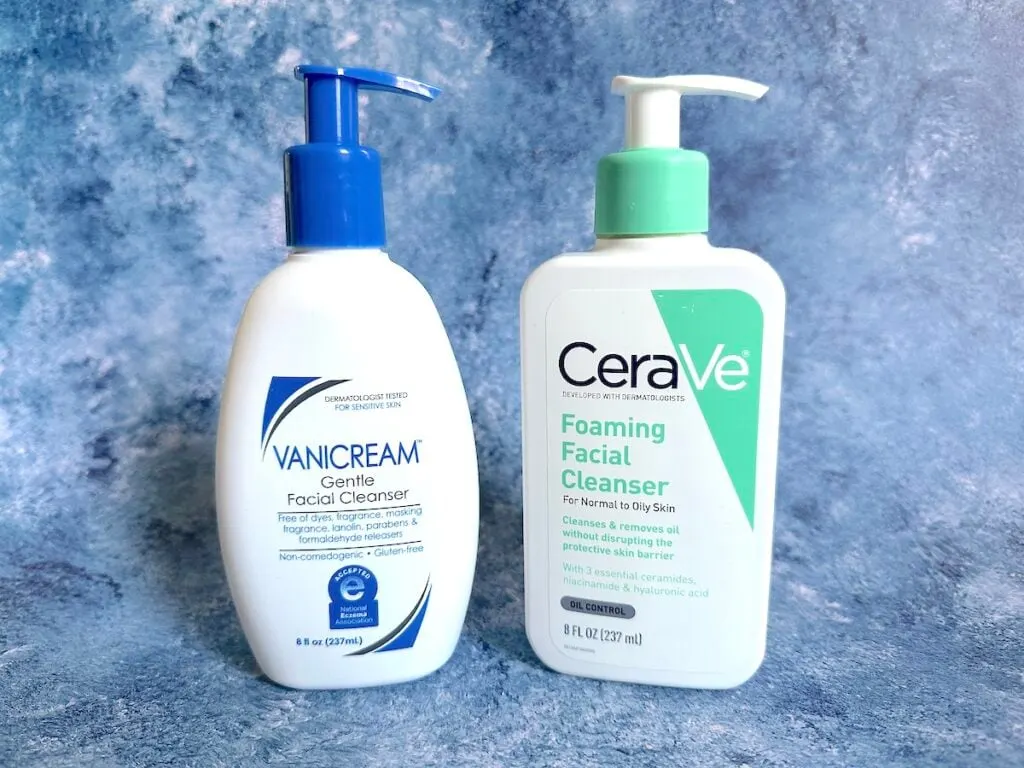 Vanicream Gentle Facial Cleanser vs CeraVe Foaming Facial Cleanser